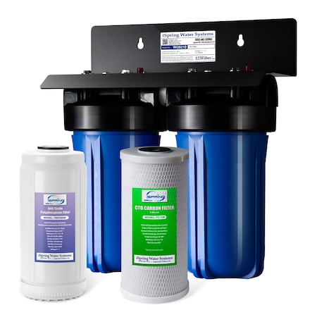 Ispring 2-Stage Whole House Water Filtration System With Anti-scale Filter WGB21B-DS